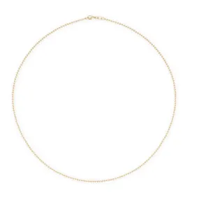 3MM Gold Ball Chain Necklace