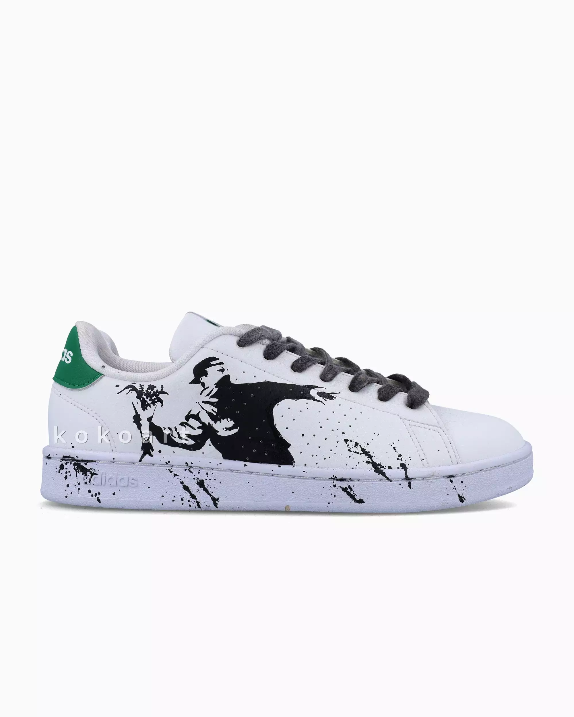 Adidas Advantage Hand Painted Bansky