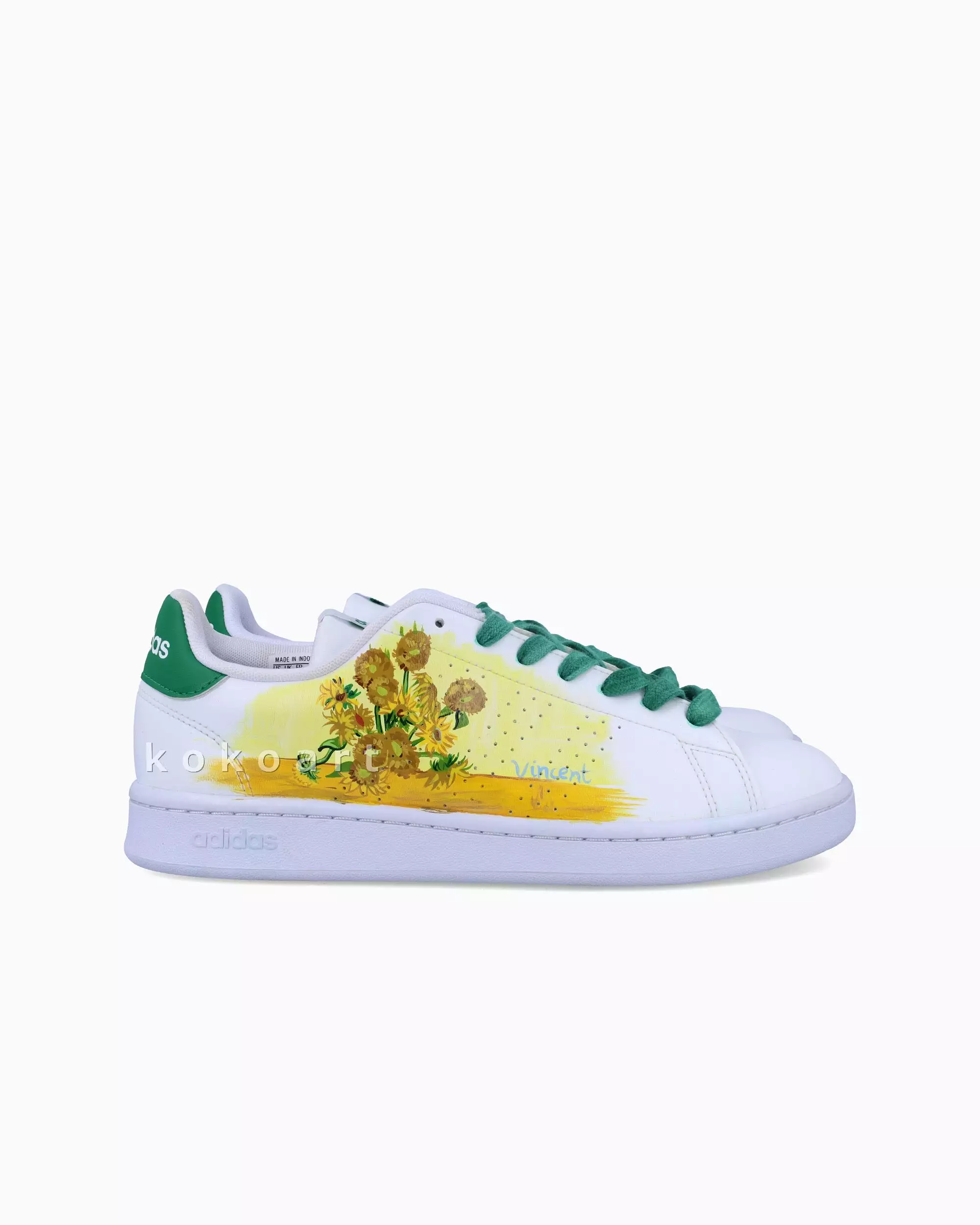 Adidas Hand Painted Girl Sunflowers