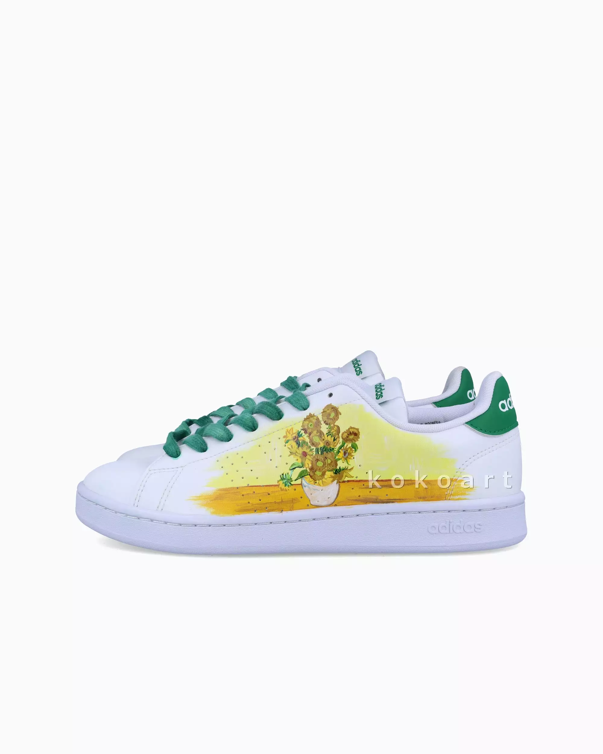 Adidas Hand Painted Girl Sunflowers