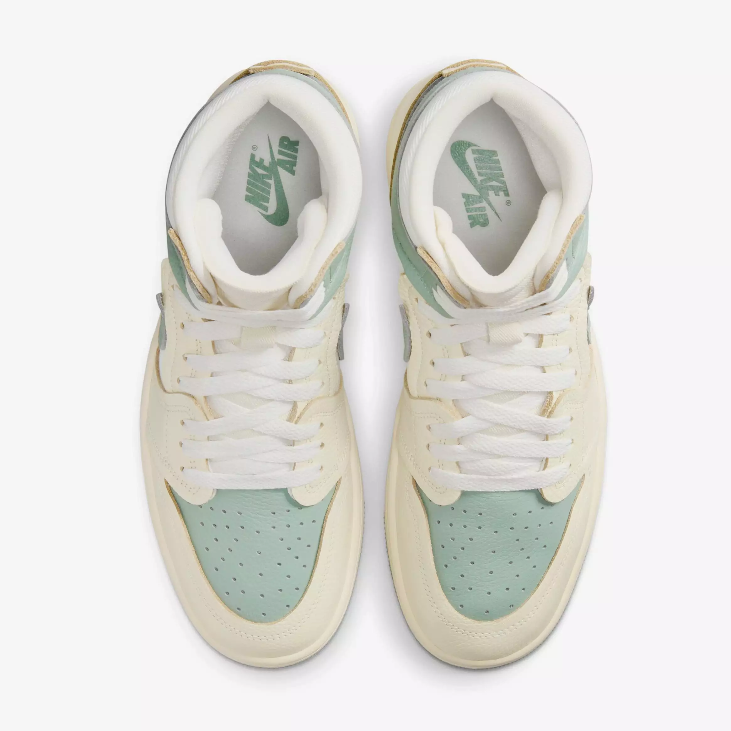 Air Jordan 1 High Method of Make Womens Lifestyle Shoes (Legend Sand/Jade Smoke/Sail/Muslin)