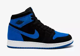 Air Jordan 1 High OG Royal Reimagined Grade School Lifestyle Shoes (Black/White/Royal Blue/Royal Blue) Free Shipping