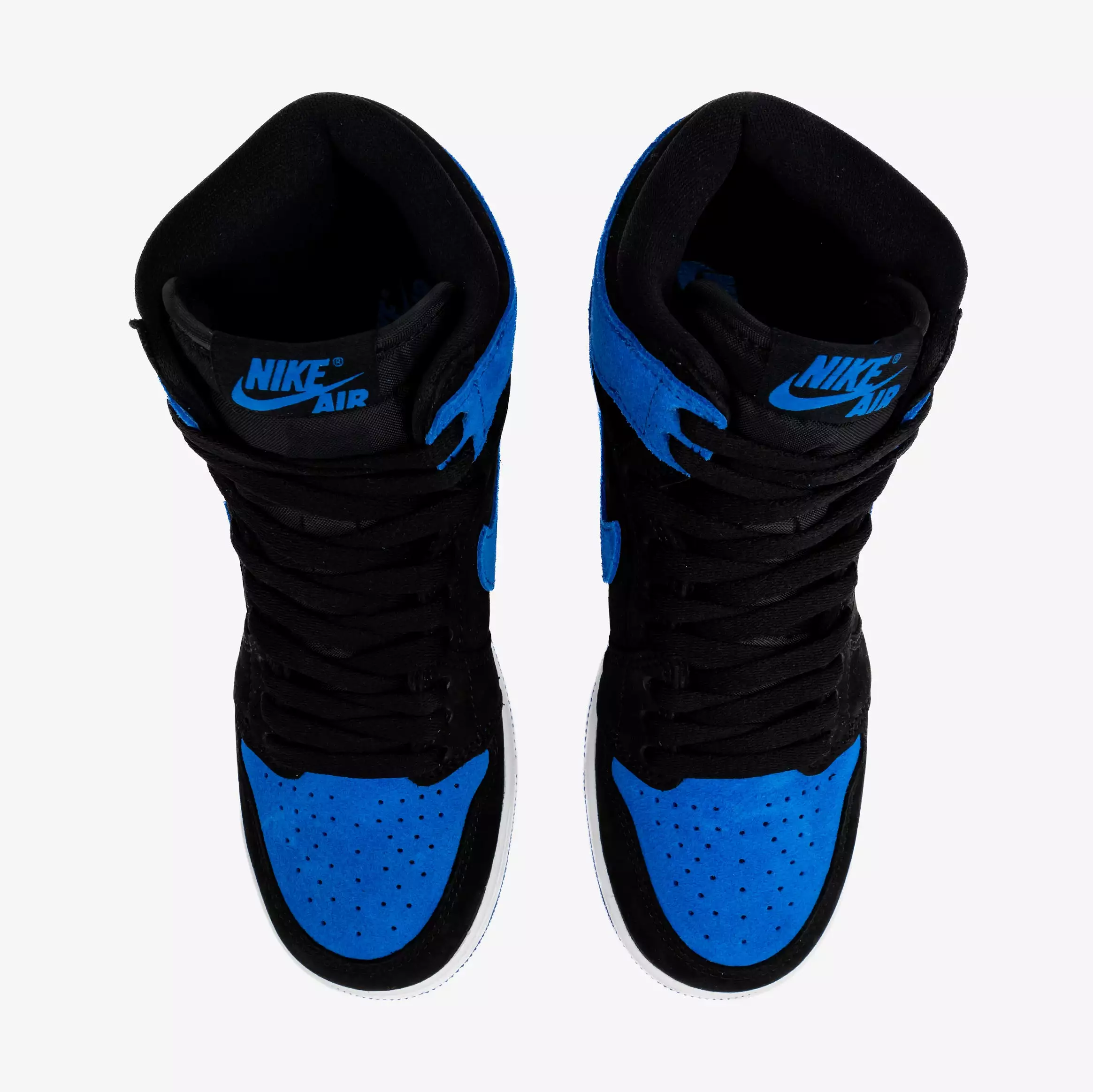 Air Jordan 1 High OG Royal Reimagined Grade School Lifestyle Shoes (Black/White/Royal Blue/Royal Blue) Free Shipping