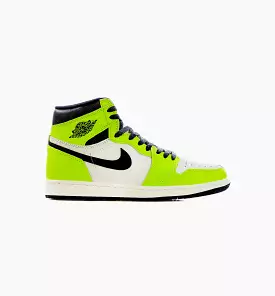 Air Jordan 1 High OG Visionaire Mens Lifestyle Shoes - White/Neon Green Free Shipping