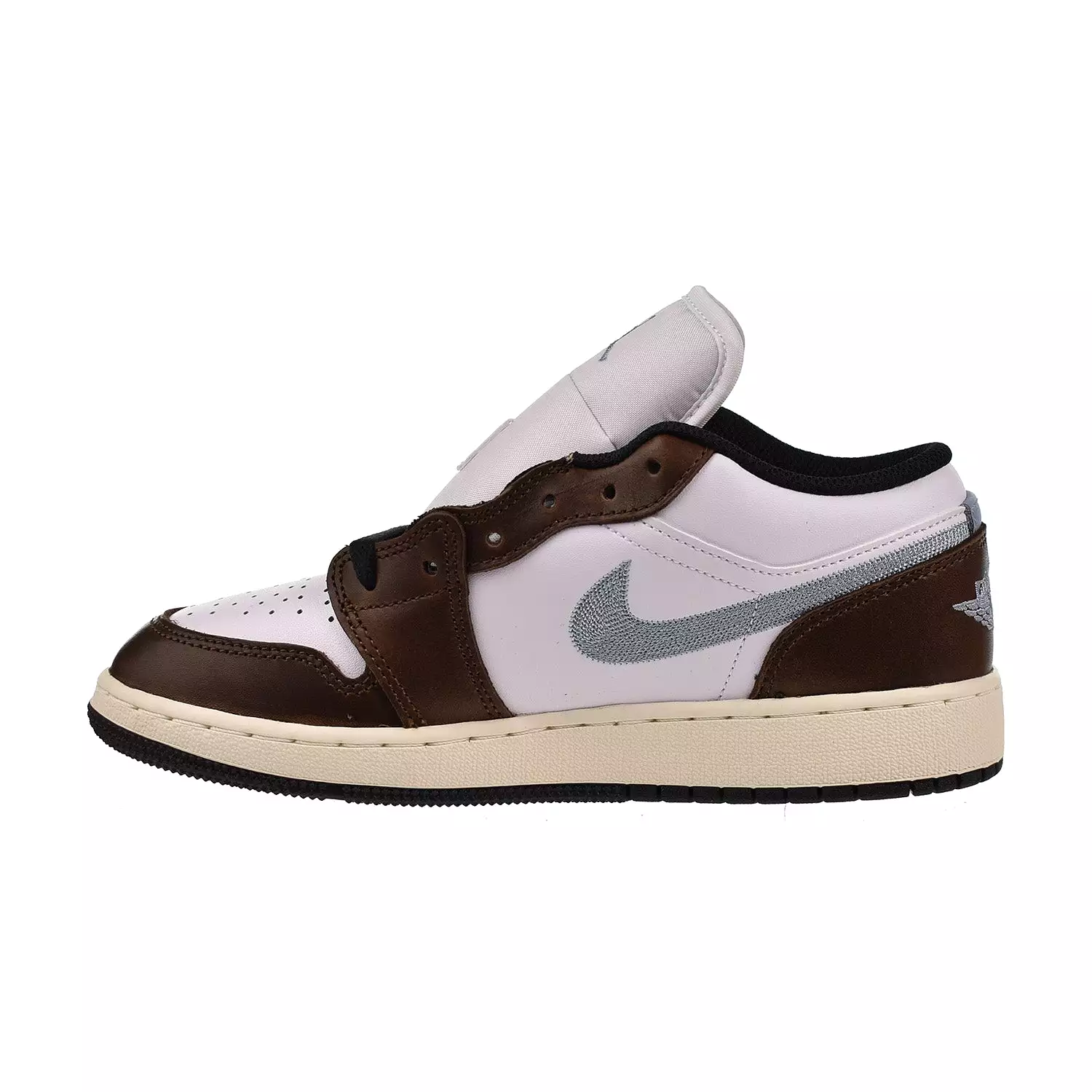 Air Jordan 1 Low SE (GS) Big Kids' Shoes White-Black-Sail