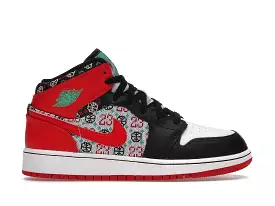 AIR JORDAN 1 MID SE GS 'UGLY CHRISTMAS SWEATER'