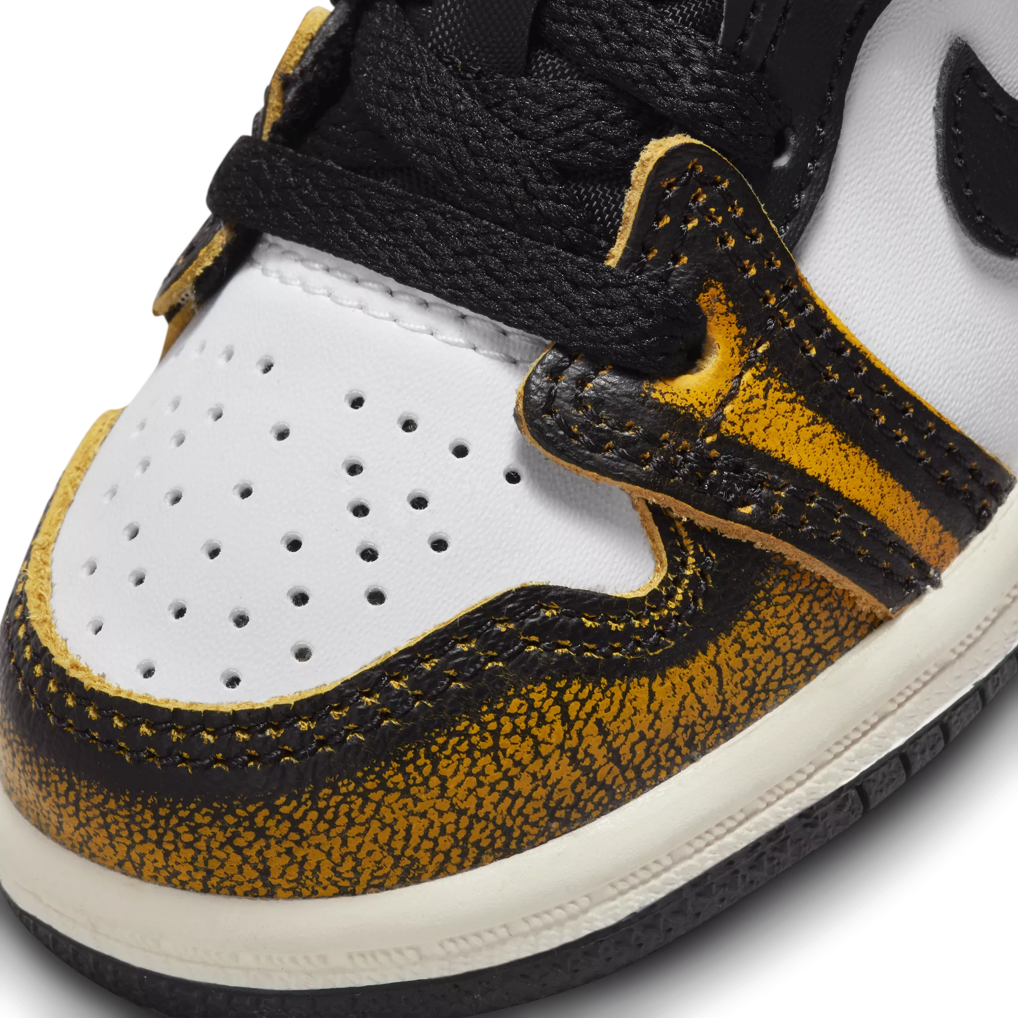 AIR JORDAN 1 MID SE TD - BLACK/TAXI-WHITE-SAIL