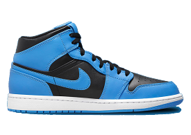 Air Jordan 1 Mid University Blue Black (PS)