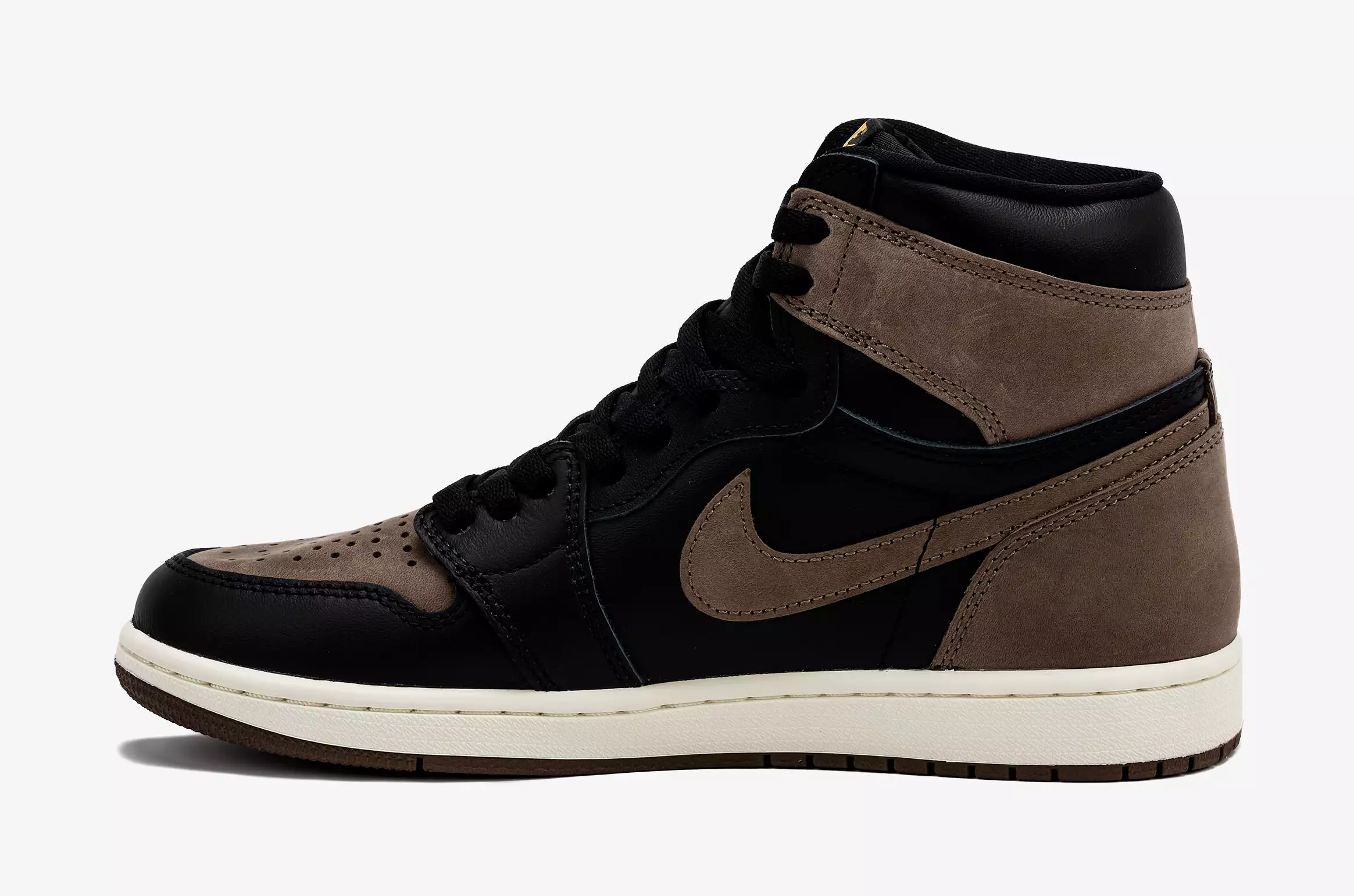 Air Jordan 1 Retro High OG Palomino Mens Lifestyle Shoes (Black/Metallic Gold/Palomino/Sail)