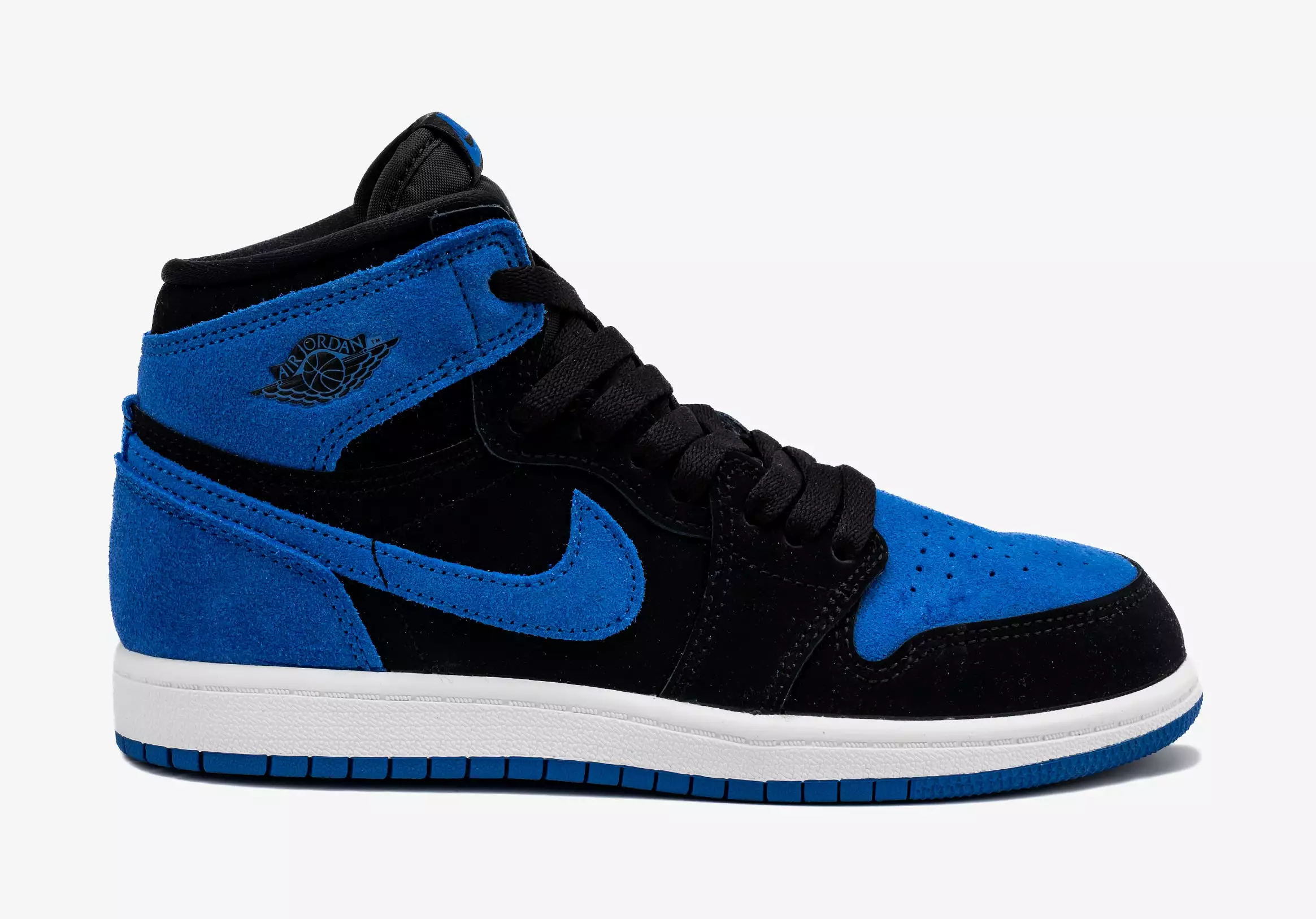 Air Jordan 1 Retro High OG Royal Reimagined Preschool Lifestyle Shoes (Black/White/Royal Blue/Royal Blue) Free Shipping