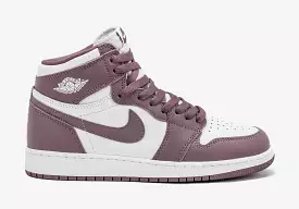 Air Jordan 1 Retro High OG Sky J Mauve Grade School Lifestyle Shoes (White/Sky J Mauve) Free Shipping