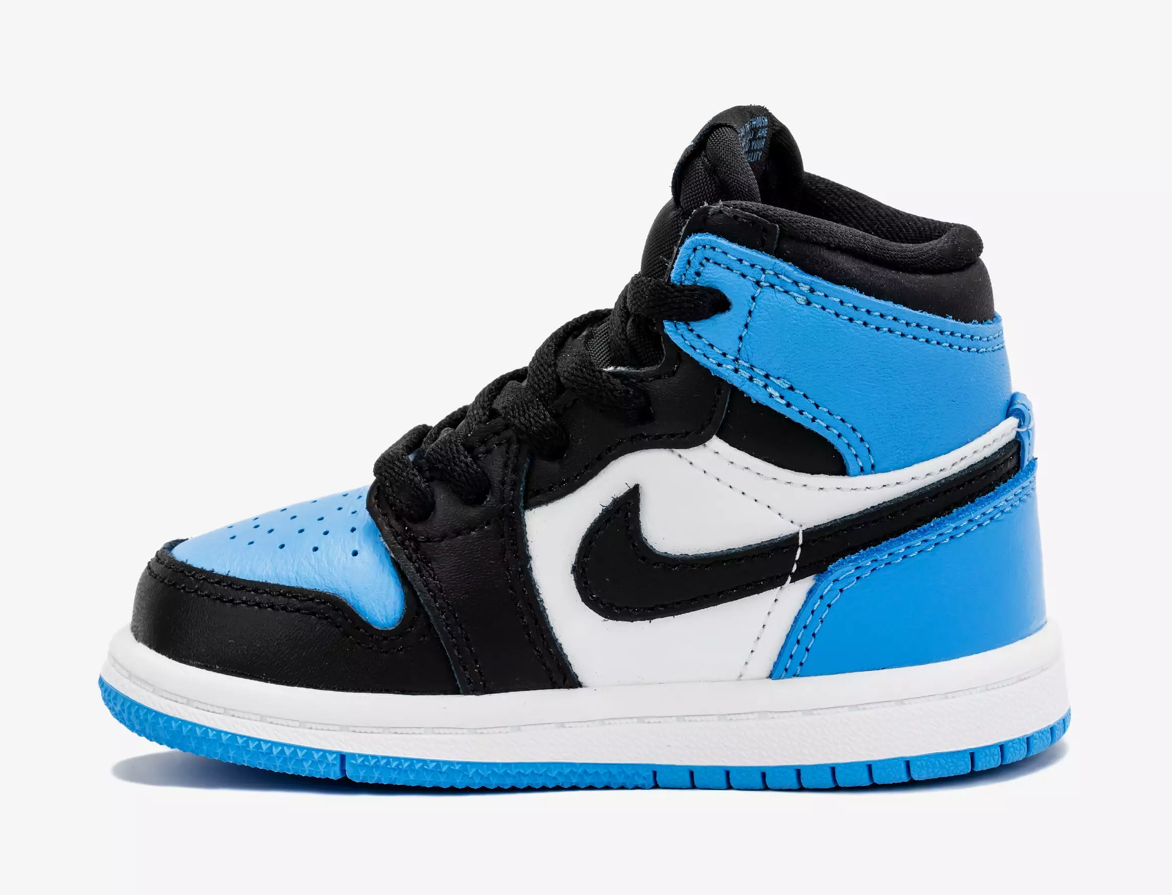 Air Jordan 1 Retro High OG University Blue Infant Toddler Lifestyle Shoes (Black/Blue)