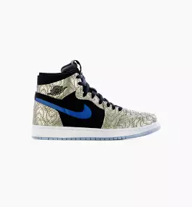 Air Jordan 1 Zoom CMFT Gold Laser Mens Lifestyle Shoes - Gold/Black/Blue Free Shipping