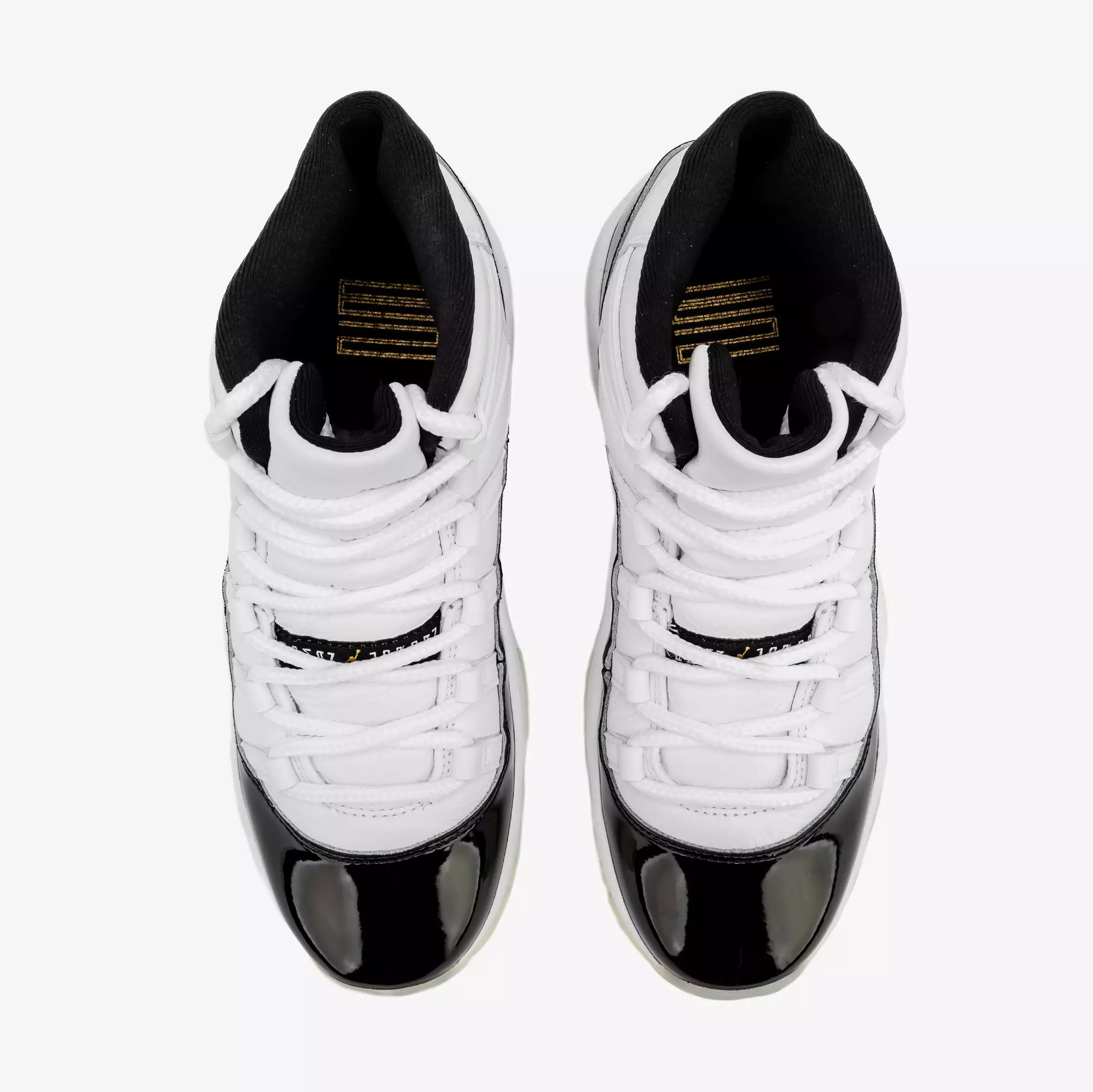 Air Jordan 11 Retro Gratitude Grade School Lifestyle Shoes (White/Metallic Gold/Black)