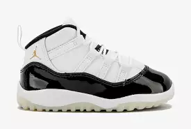 Air Jordan 11 Retro Gratitude Infant Toddler Lifestyle Shoes (White/Metallic Gold/Black)