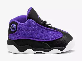 Air Jordan 13 Retro Purple Venom Infant Toddler Lifestyle Shoes (Black/Purple)