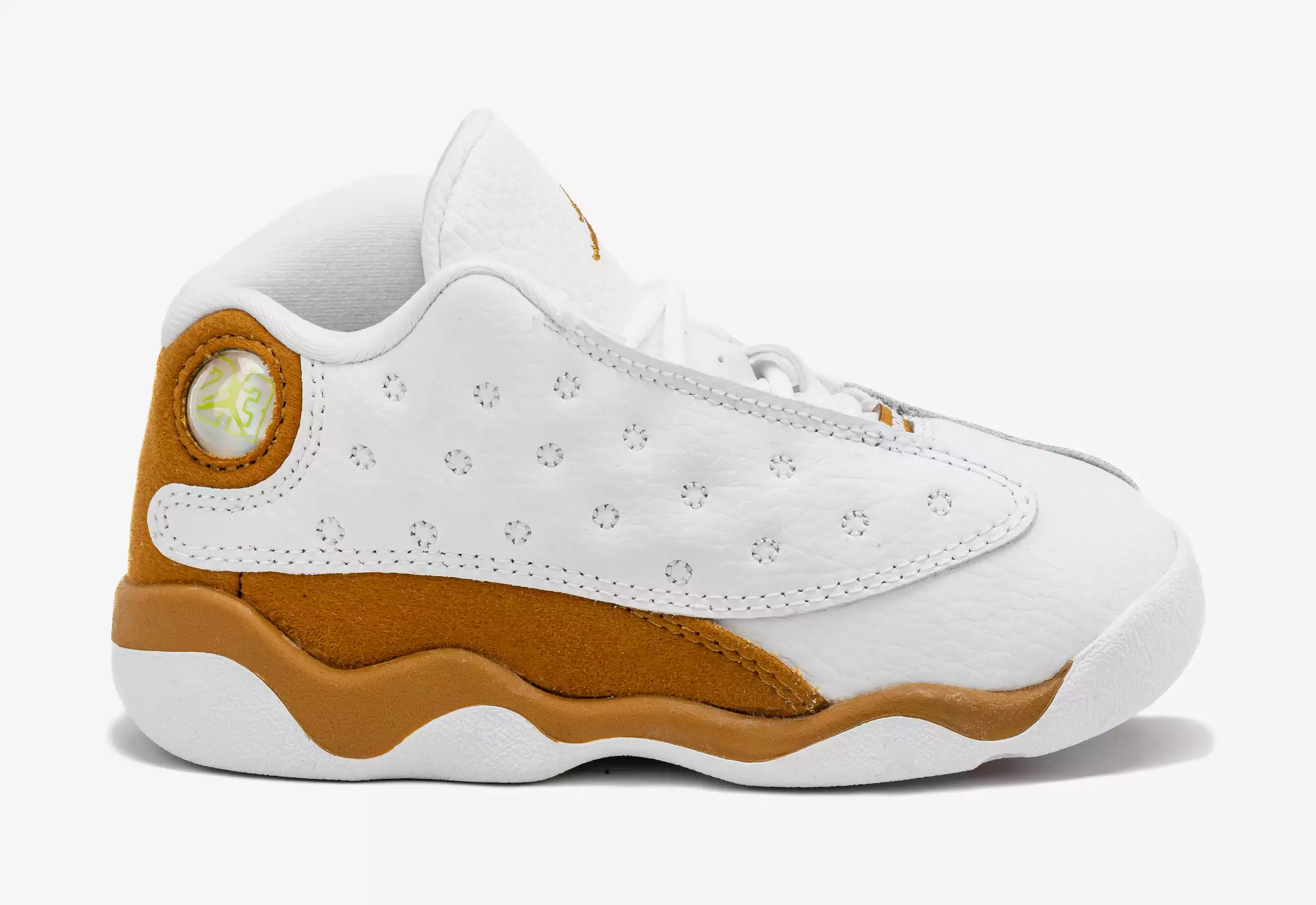 Air Jordan 13 Retro Wheat Infant Toddler Lifestyle Shoes (White/Wheat)