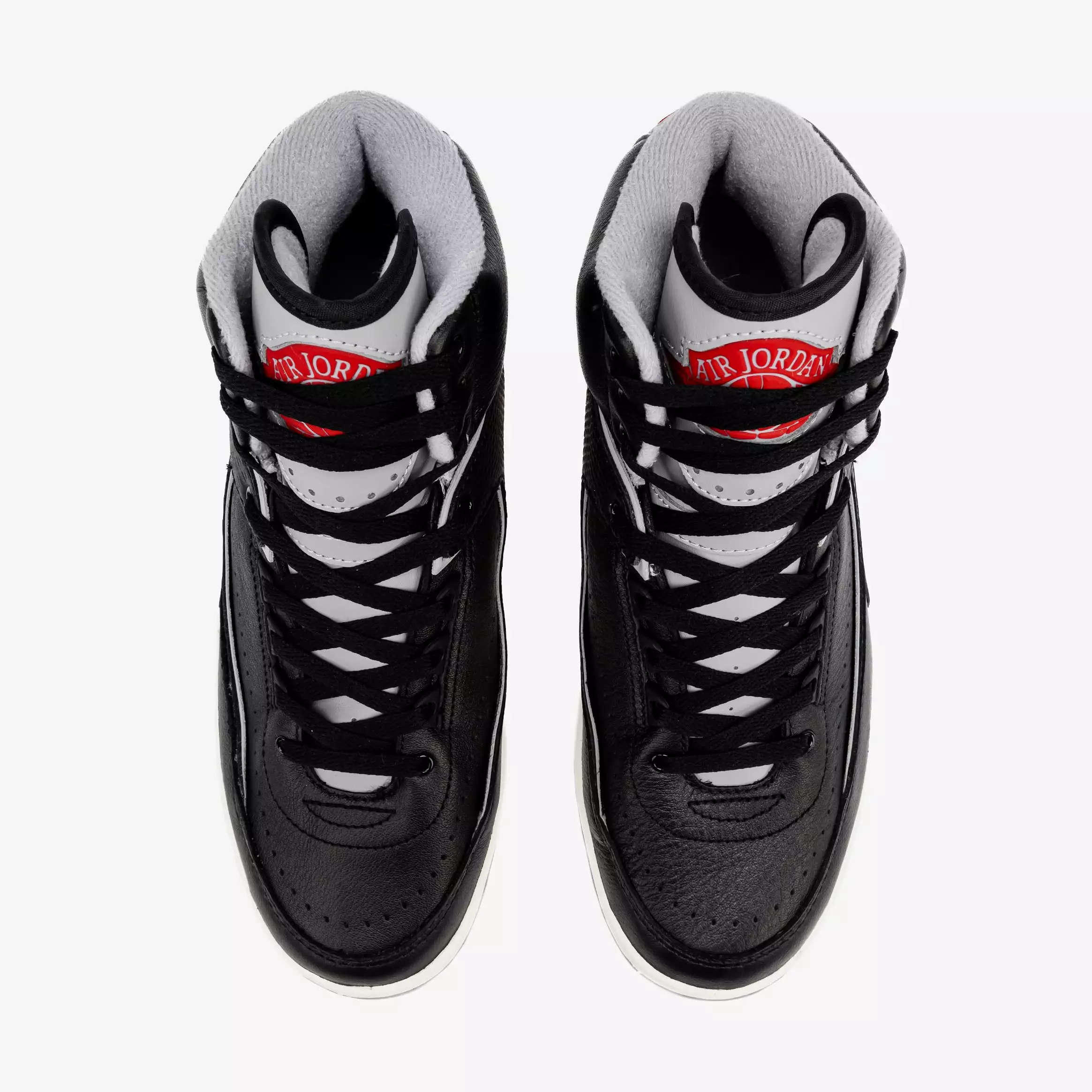 Air Jordan 2 Retro Black Cement Mens Lifestyle Shoes (Black/Cement Grey)