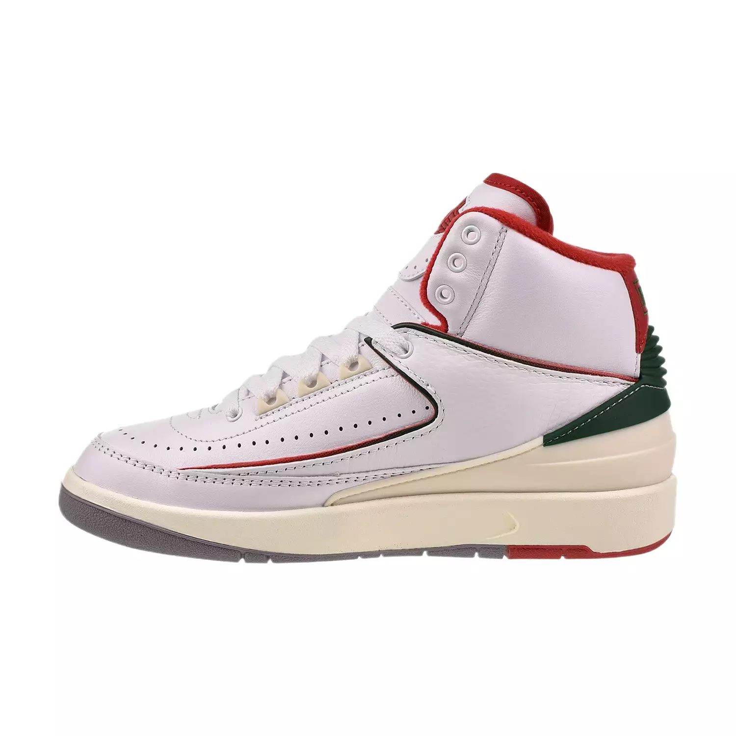 Air Jordan 2 Retro (GS) Big Kids' Shoes White-Fir-Sail