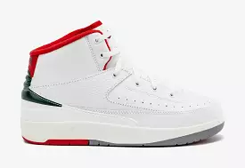 Air Jordan 2 Retro Italy Preschool Lifestyle Shoes (White/Fire Red) Free Shipping