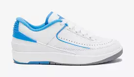 Air Jordan 2 Retro Low University Blue Grade School Lifestyle Shoes (White/Blue) Free Shipping