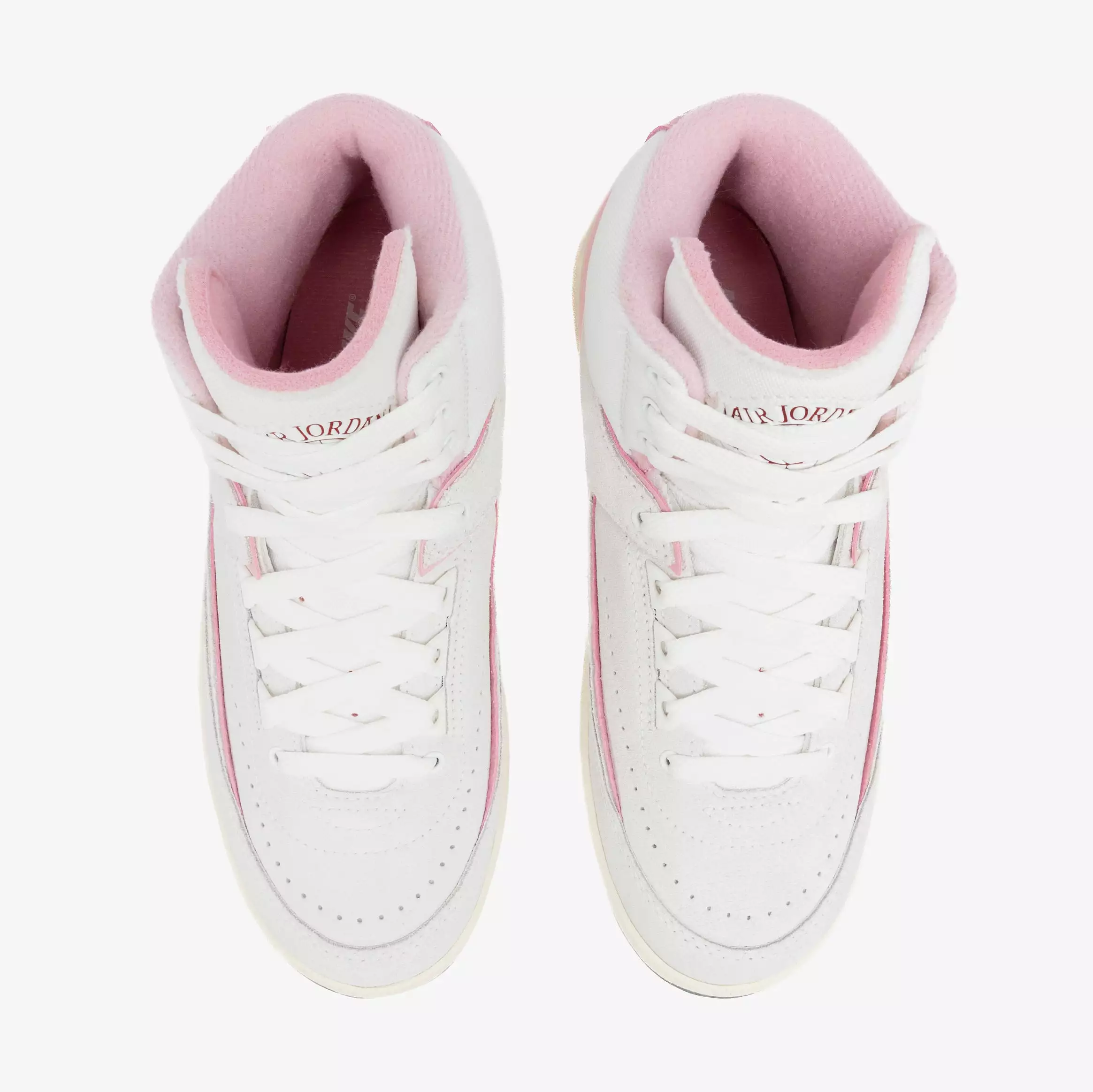 Air Jordan 2 Retro Soft Pink Womens Lifestyle Shoes (Summit White/Medium Soft Pink)