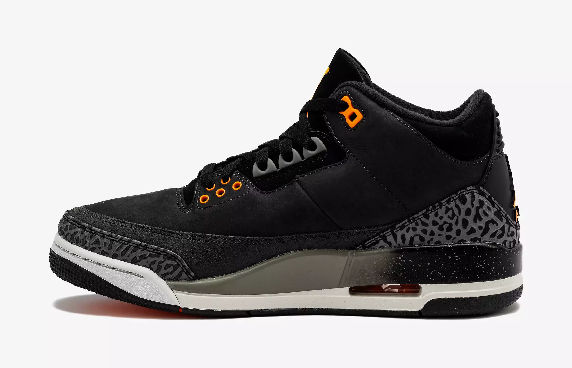 Air Jordan 3 Retro Fear Mens Lifestyle Shoes (Night Stadium/Total Orange)