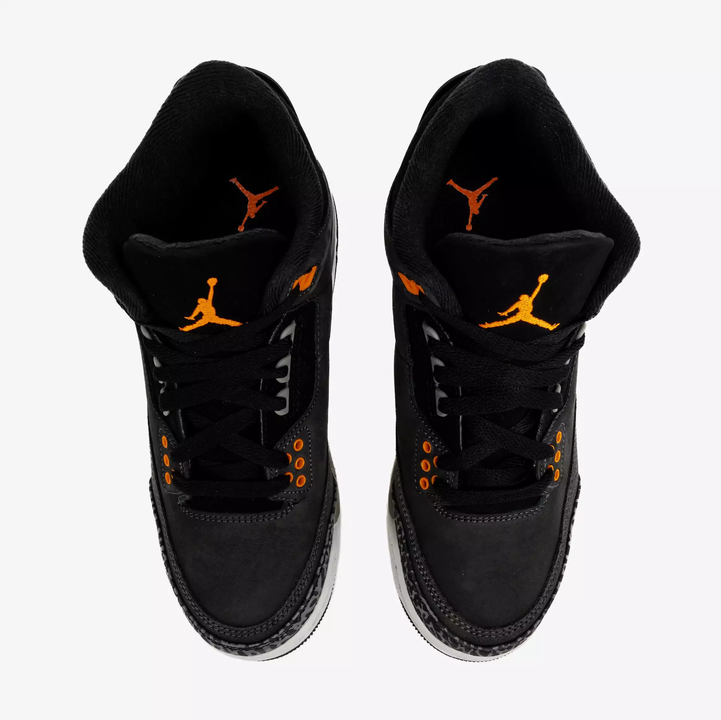 Air Jordan 3 Retro Fear Pack Grade School Lifestyle Shoes (Night Stadium/Total Orange)