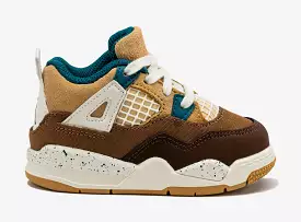 Air Jordan 4 Retro Cacao Wow Infant Toddler Lifestyle Shoes (Cacao Wow/Geode Teal) Free Shipping