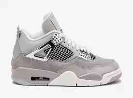 Air Jordan 4 Retro Frozen Moments Womens Lifestyle Shoes (Grey/White) Limit One Per Customer