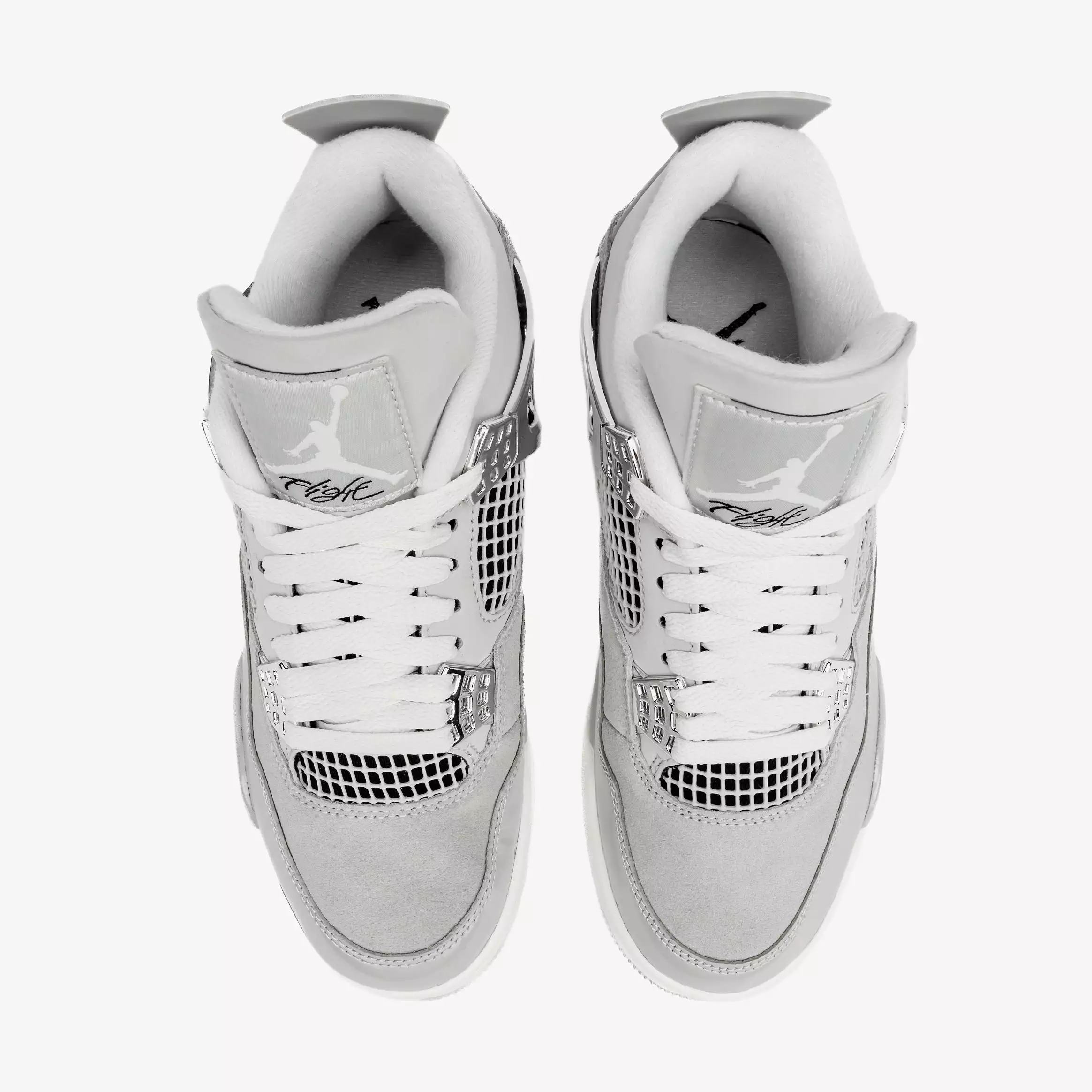 Air Jordan 4 Retro Frozen Moments Womens Lifestyle Shoes (Grey/White) Limit One Per Customer