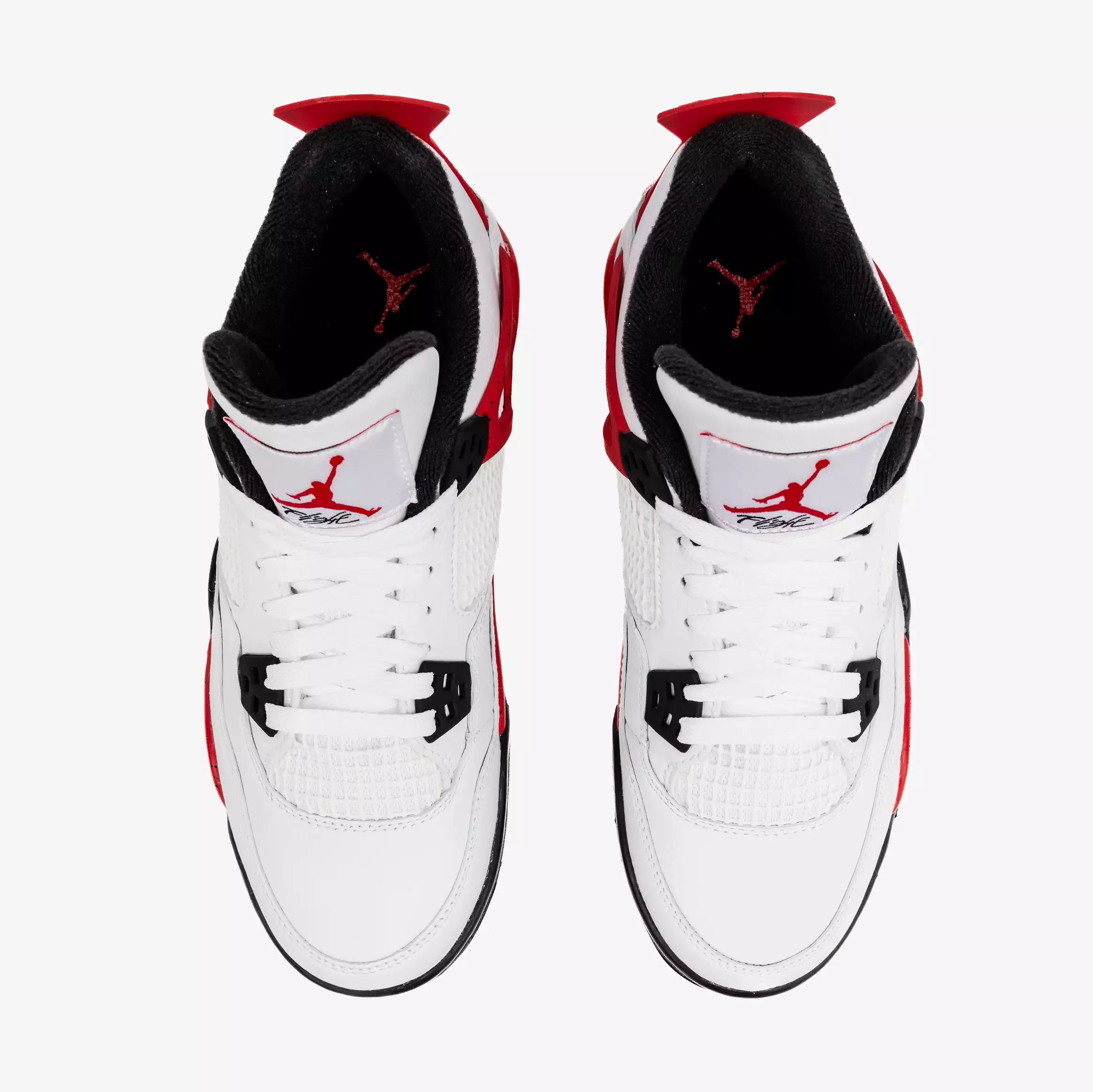 Air Jordan 4 Retro Red Cement Grade School Lifestyle Shoes (White/Red) Free Shipping