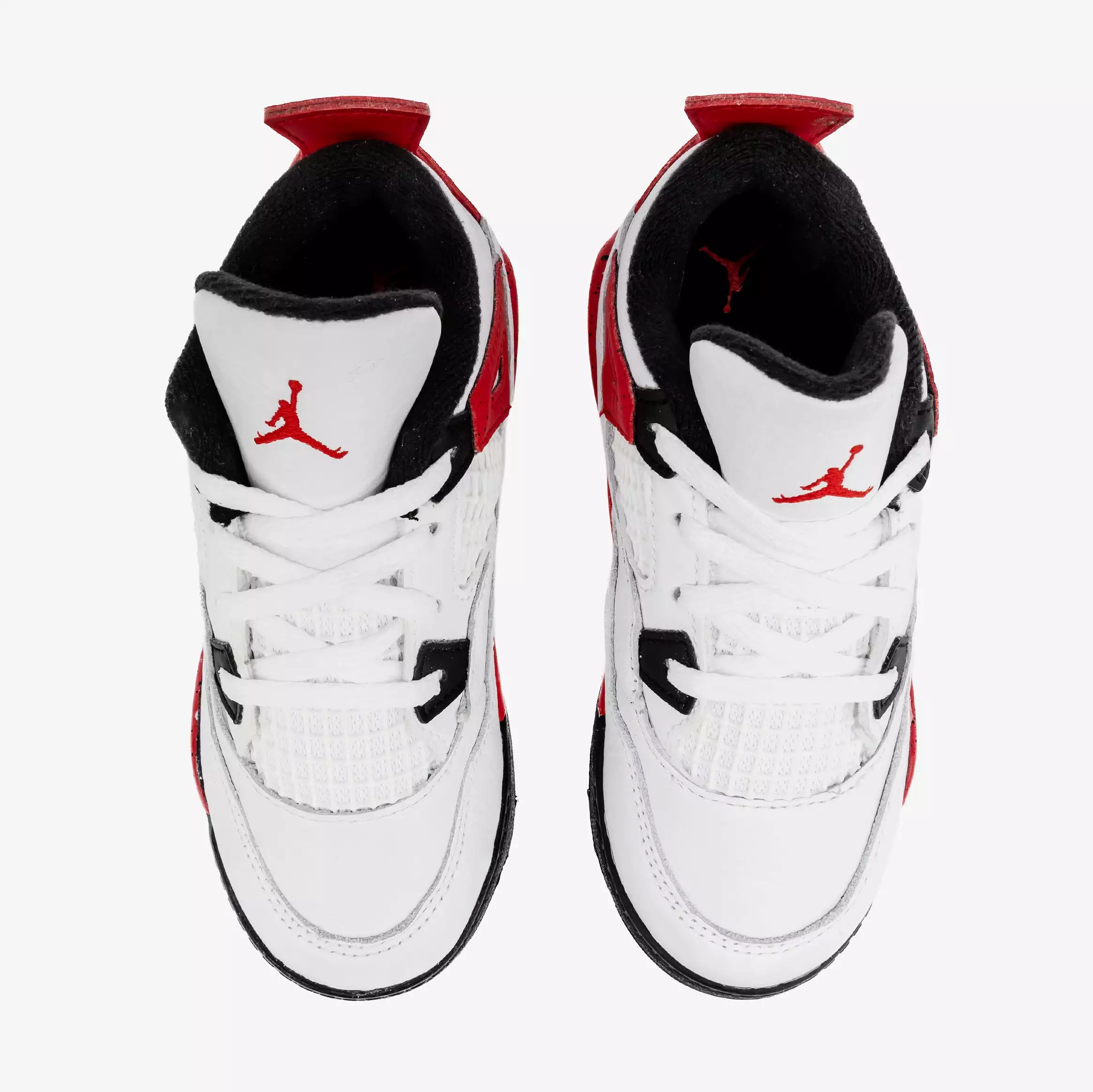 Air Jordan 4 Retro Red Cement Infant Toddler Lifestyle Shoes (White/Red) Free Shipping