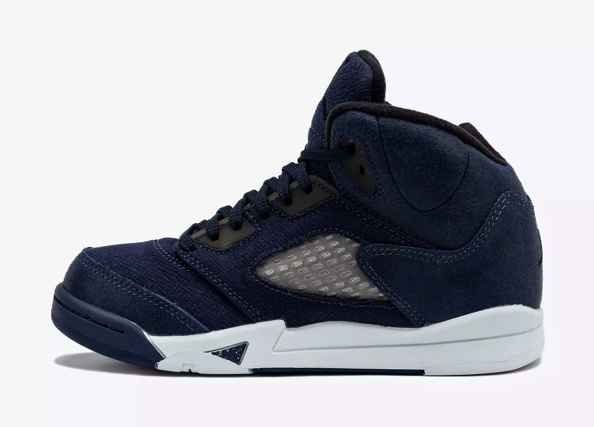 Air Jordan 5 Retro Midnight Navy Preschool Lifestyle Shoes (Midnight Navy/Black/Football Grey)