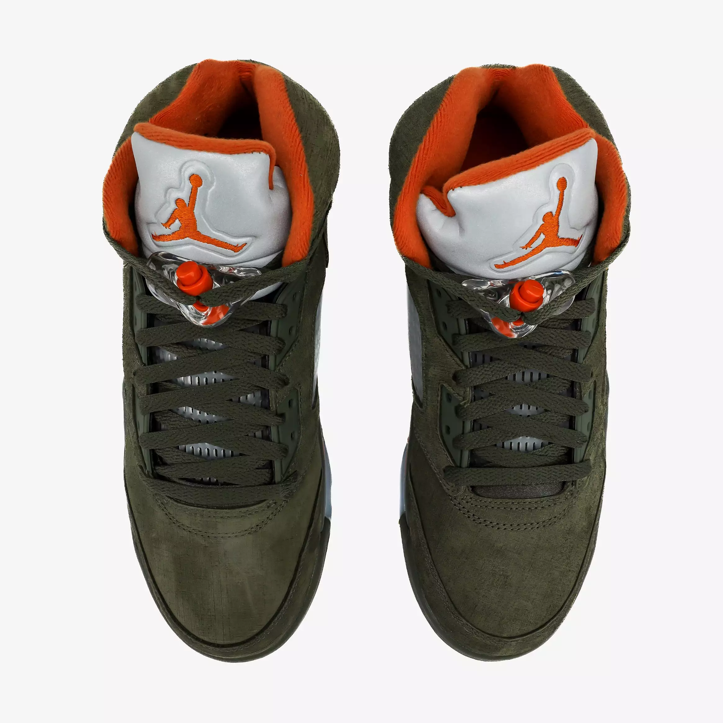 Air Jordan 5 Retro Olive Mens Lifestyle Shoes (Army Olive/Solar Orange)