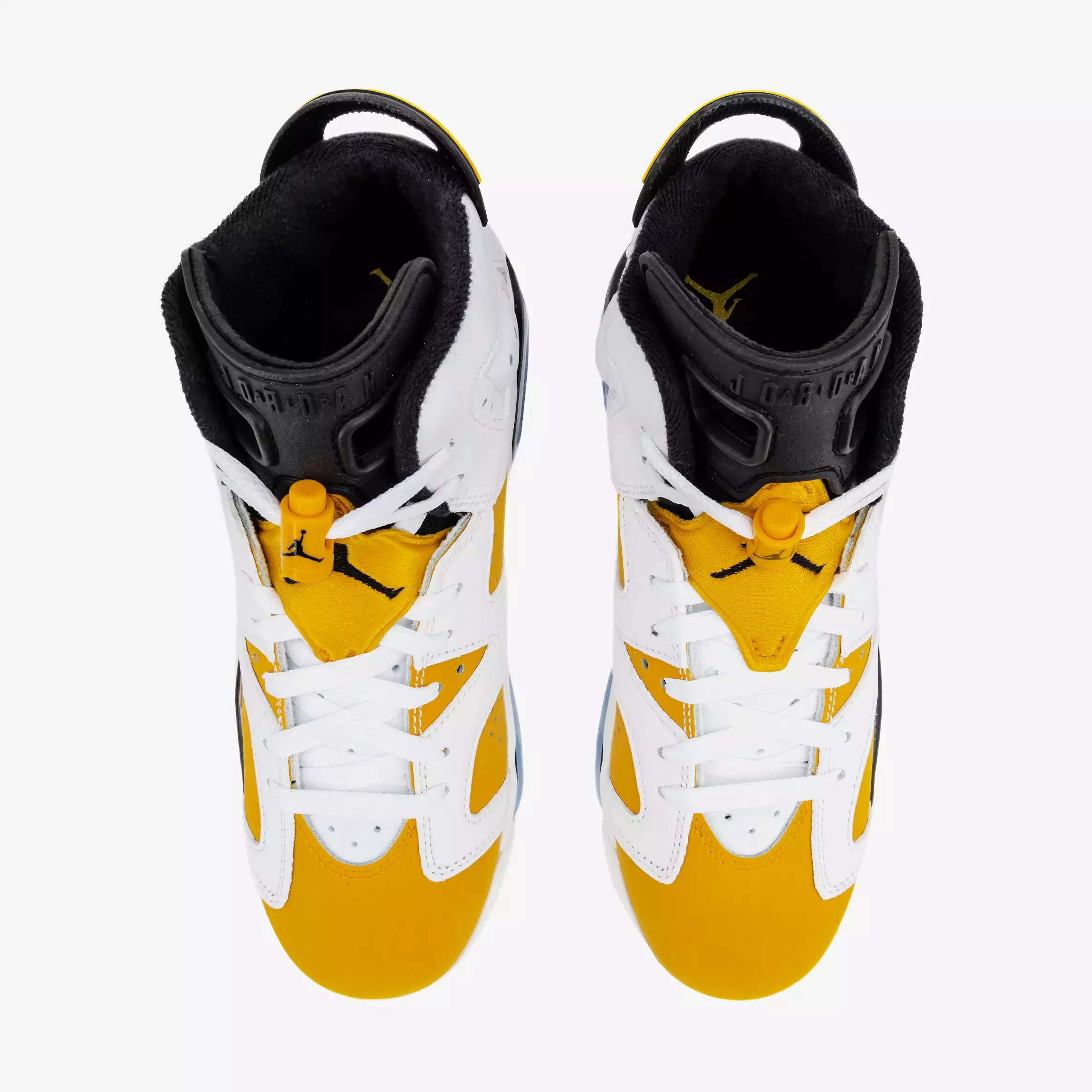 Air Jordan 6 Retro Yellow Ochre Grade School Lifestyle Shoes (White/Yellow Ochre/Black) Free Shipping