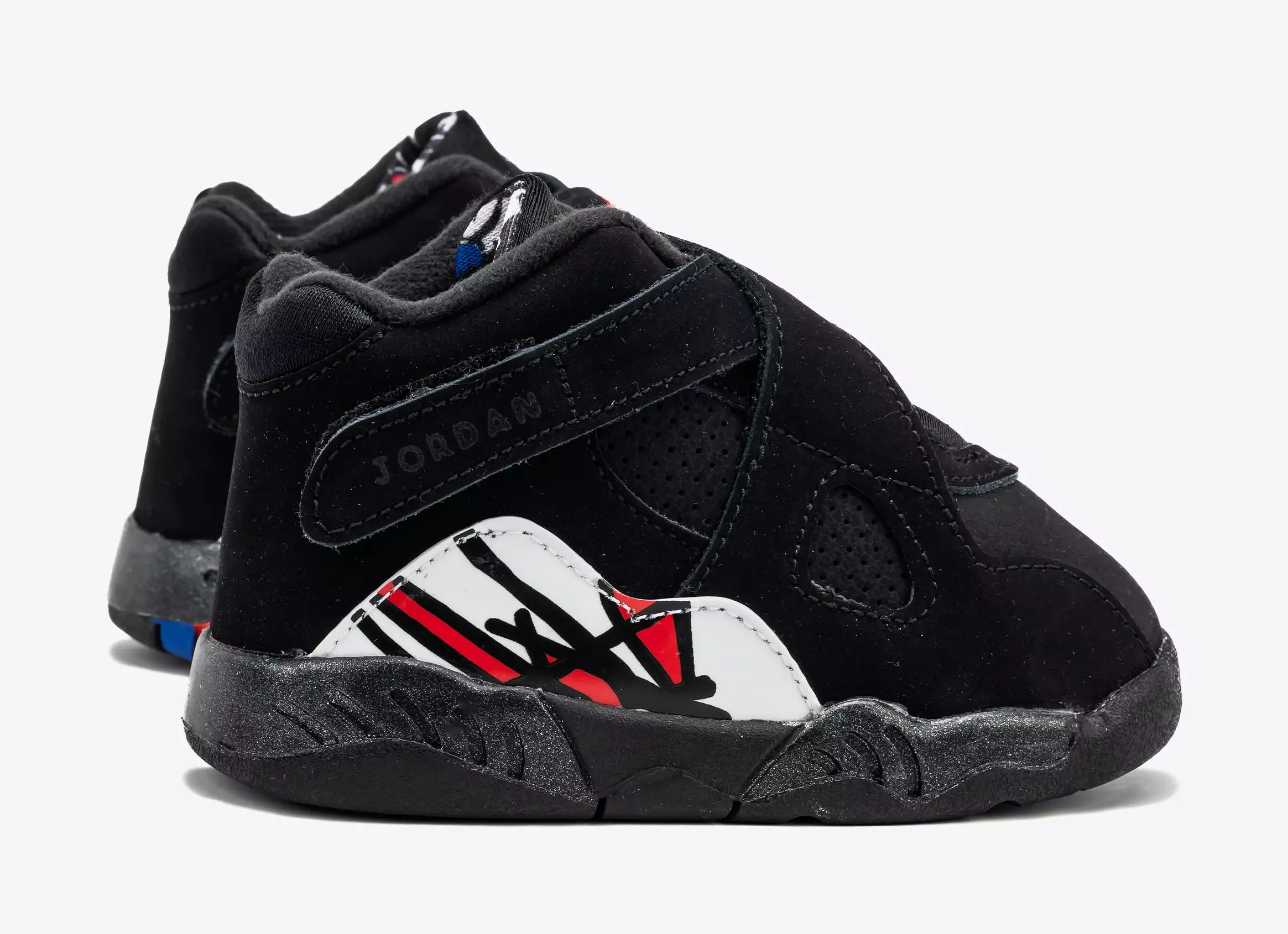 Air Jordan 8 Retro Playoffs Infant Toddler Lifestyle Shoes (Black)