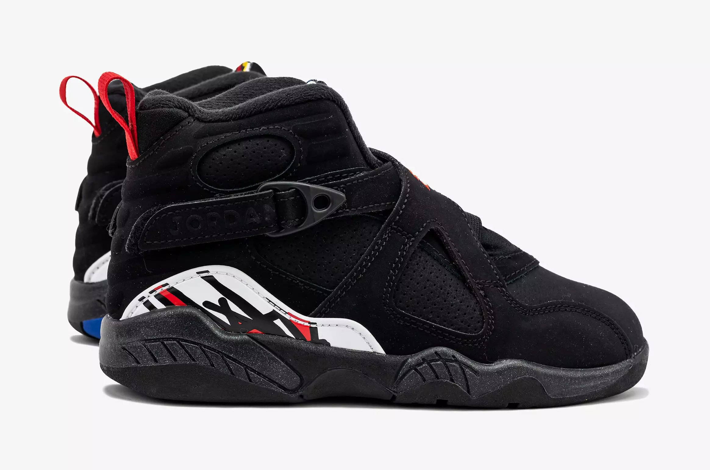 Air Jordan 8 Retro Playoffs Preschool Lifestyle Shoes (Black)