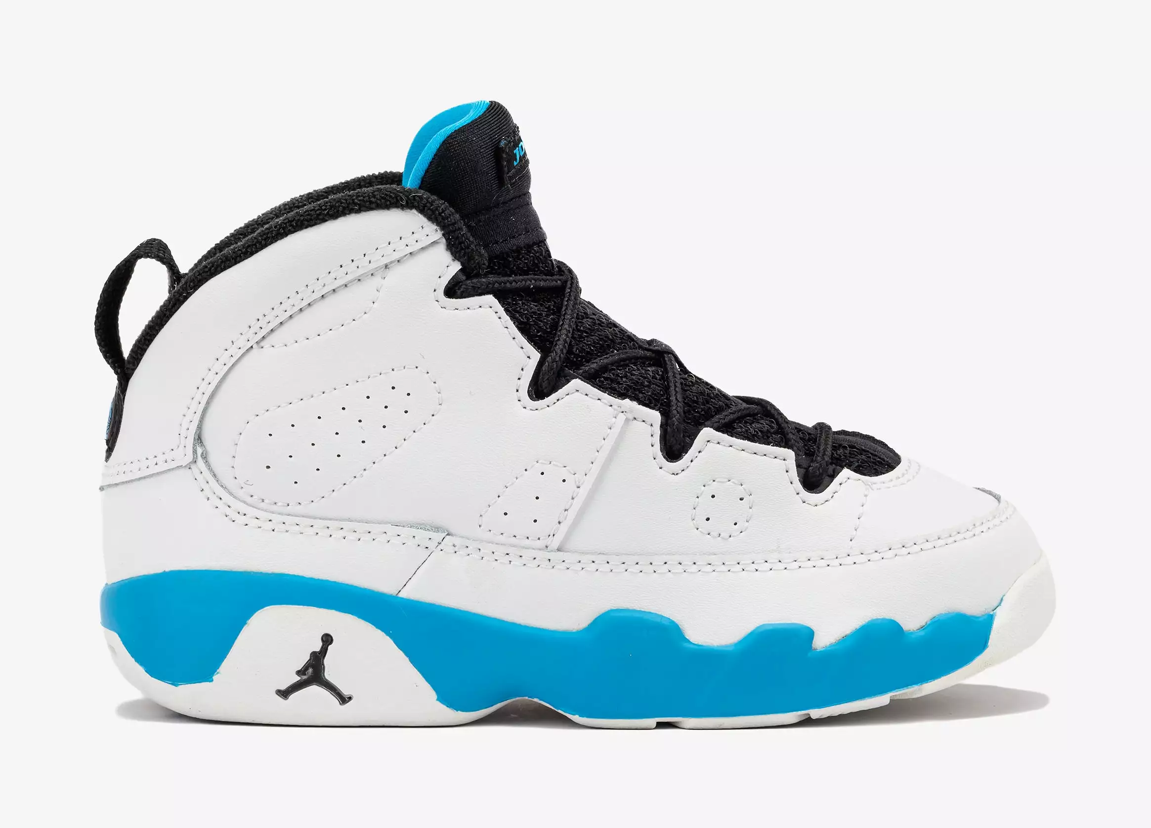 Air Jordan 9 Retro Powder Blue Infant Toddler Lifestyle Shoes (Summit White/Black/Powder Blue)