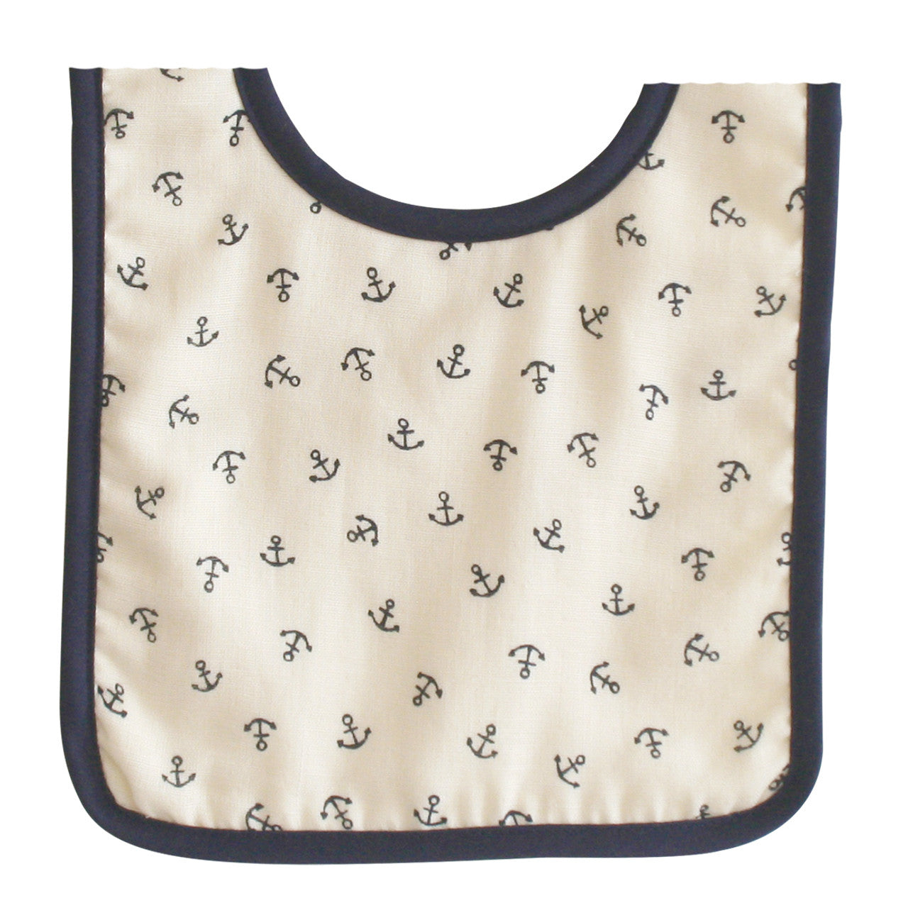 Alimrose Baby Bib Navy Anchor