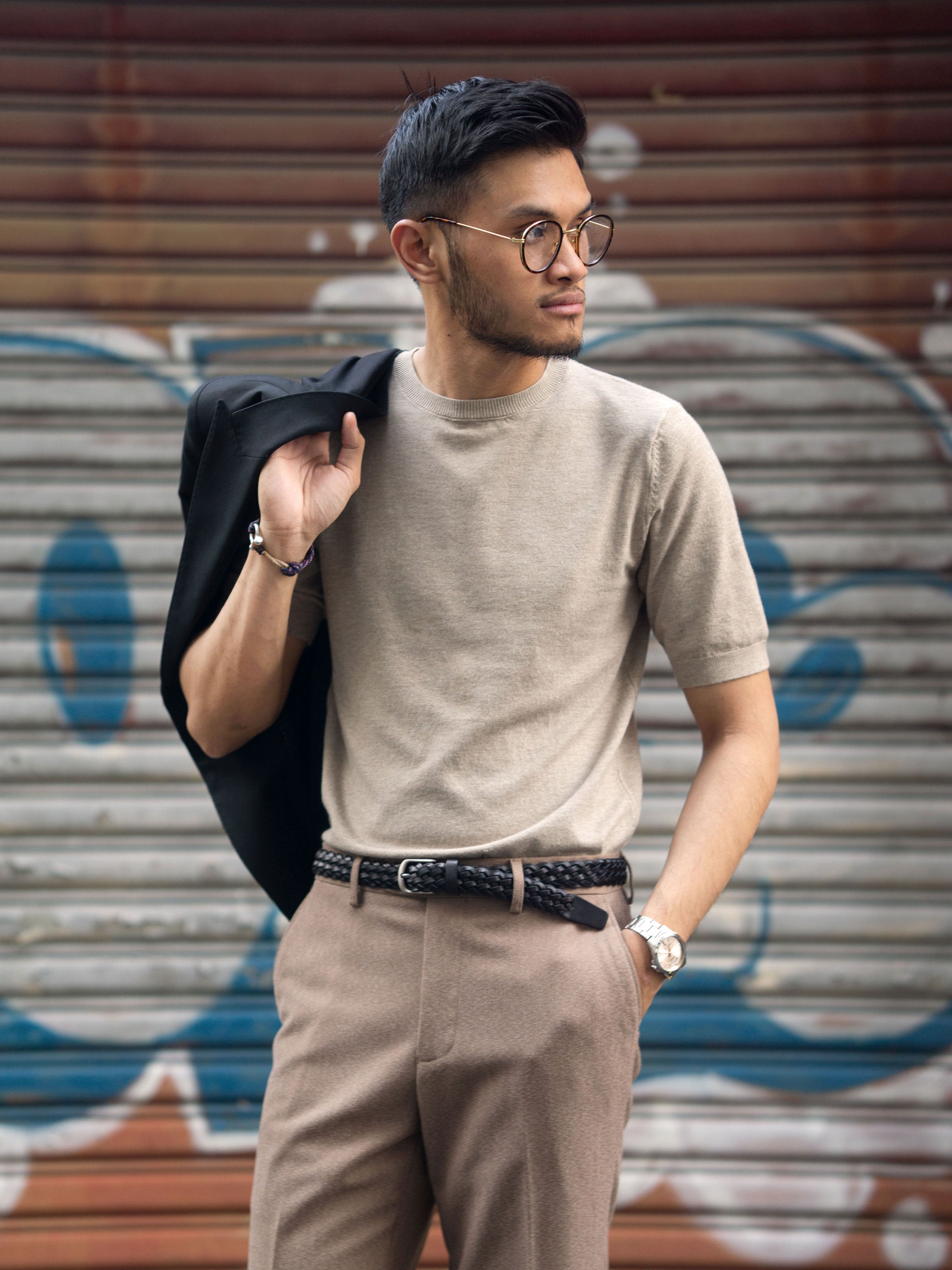 Basic Crew Neck Tee - Ash Grey