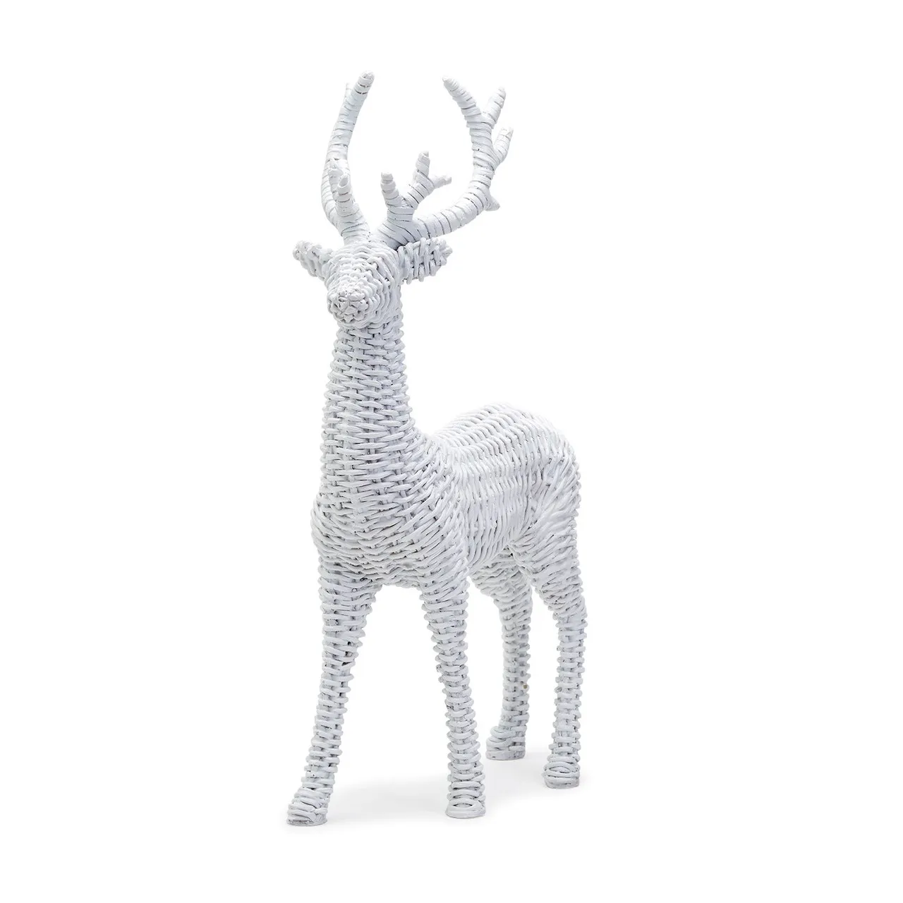 Basket Weave Winter Deer Dècor