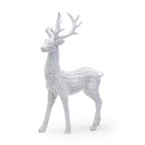 Basket Weave Winter Deer Dècor