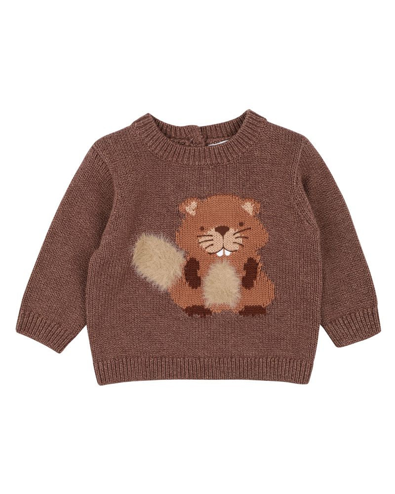 Bebe Myles Beaver Knitted Jumper