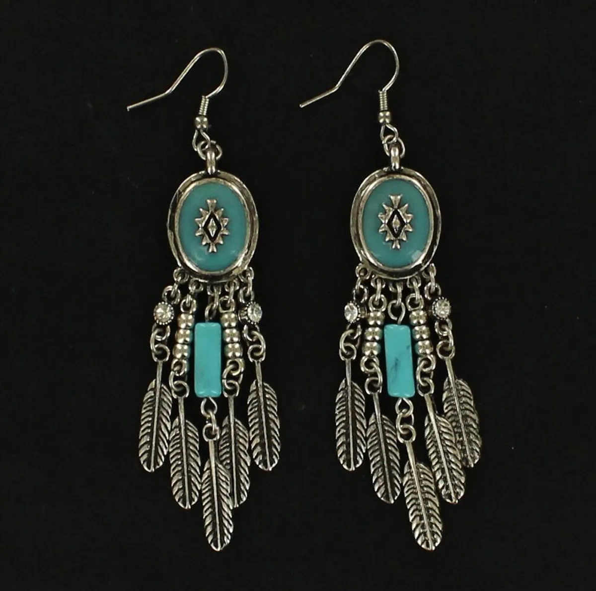 Blazin Roxx Earrings Feather Fashion Drop Blazin Roxx Earrings Feather Fashion Drop