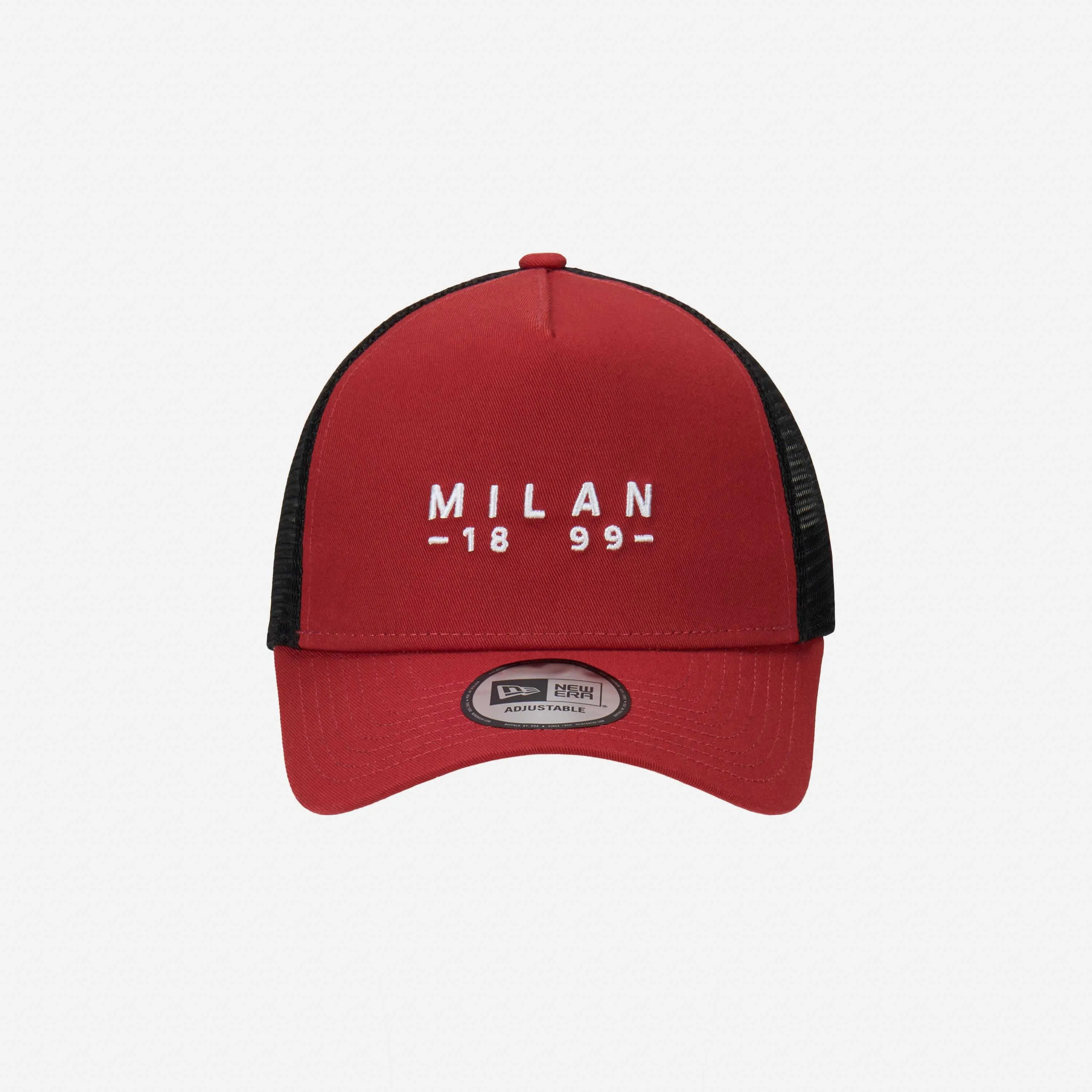 CAPPELLINO TRUCKER NEW ERA X AC MILAN CON SCRITTA