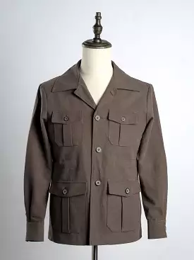 Classic Safari Jacket -  Coffee