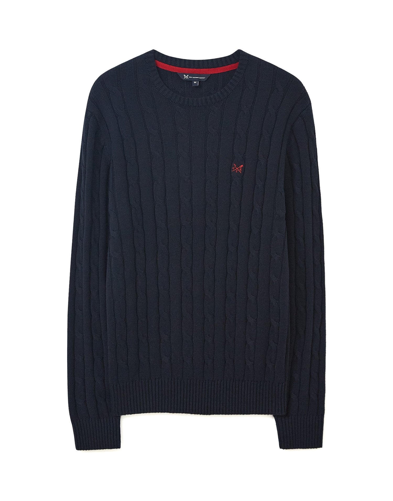 Crew Clothing Mens Cable Crew Jumper