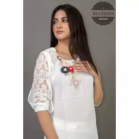 Embroidery Floral Top Y15