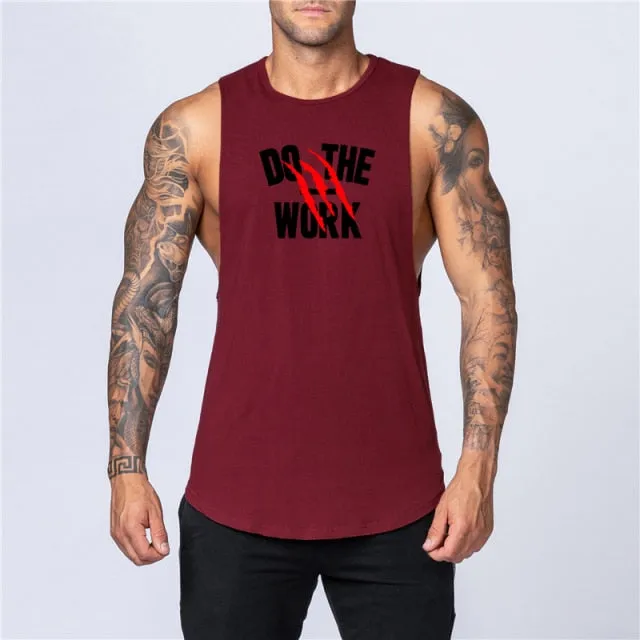 F Sportswear Shirt Stringer Clothing Bodybuilding Singlets Cotton Fitness